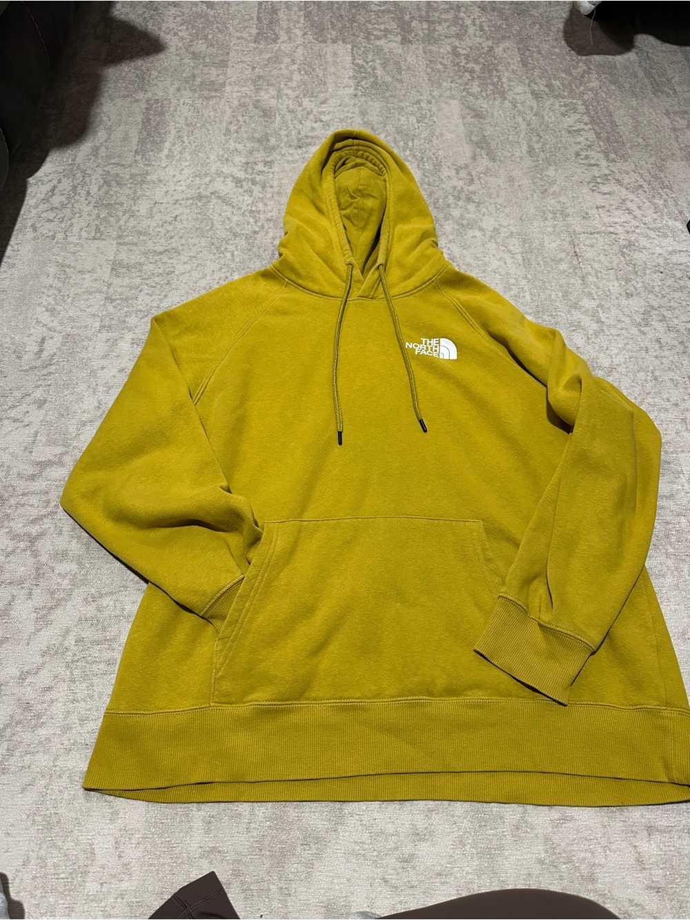 The North Face Men's Mustard Yellow Pullover Hoodie